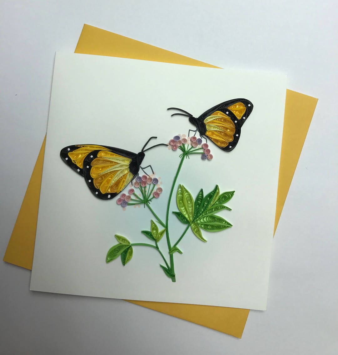 Butterfly Quilling Greeting Card - Etsy