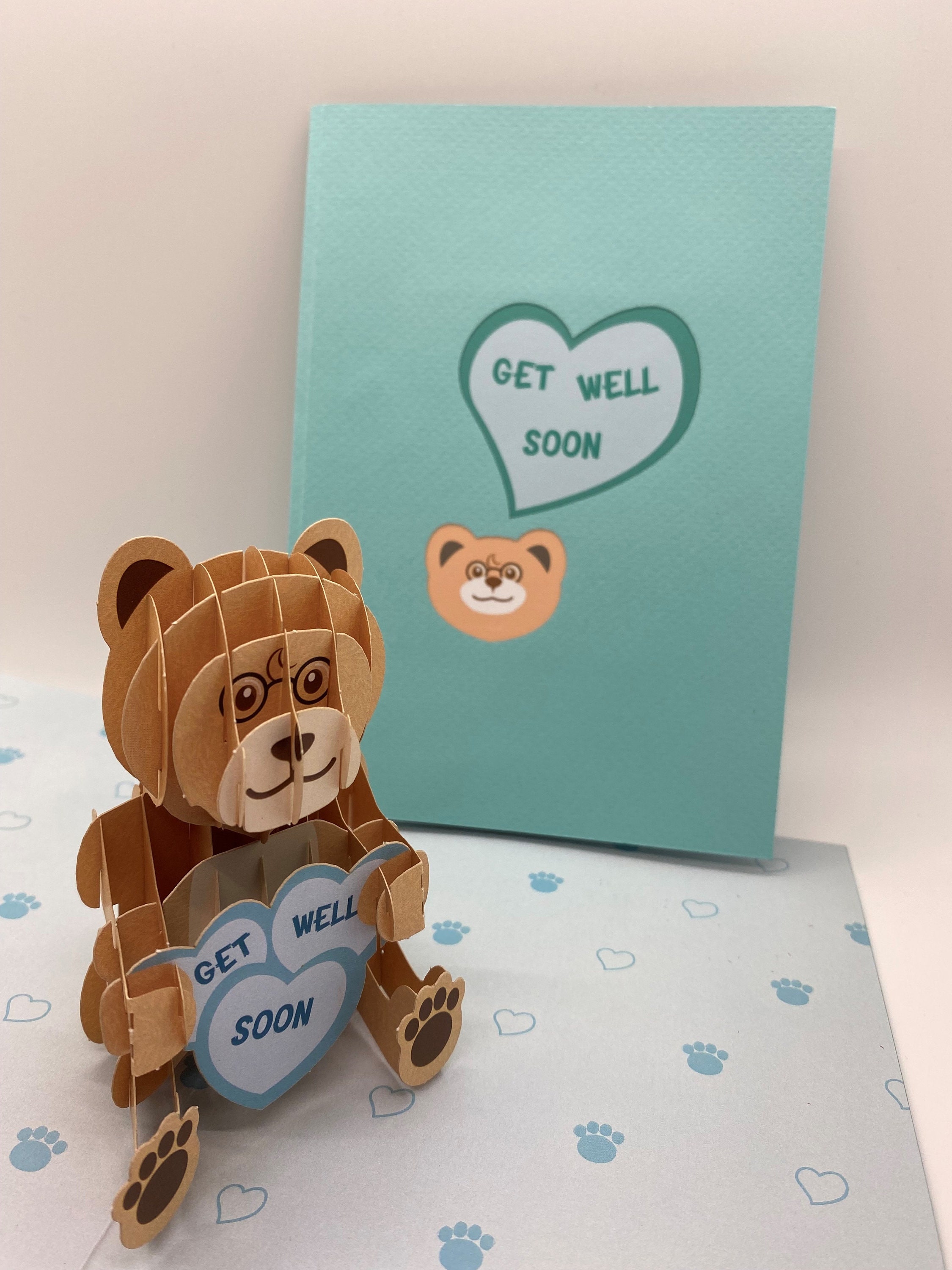 Get Well Soon Teddy Bear Card Craft 