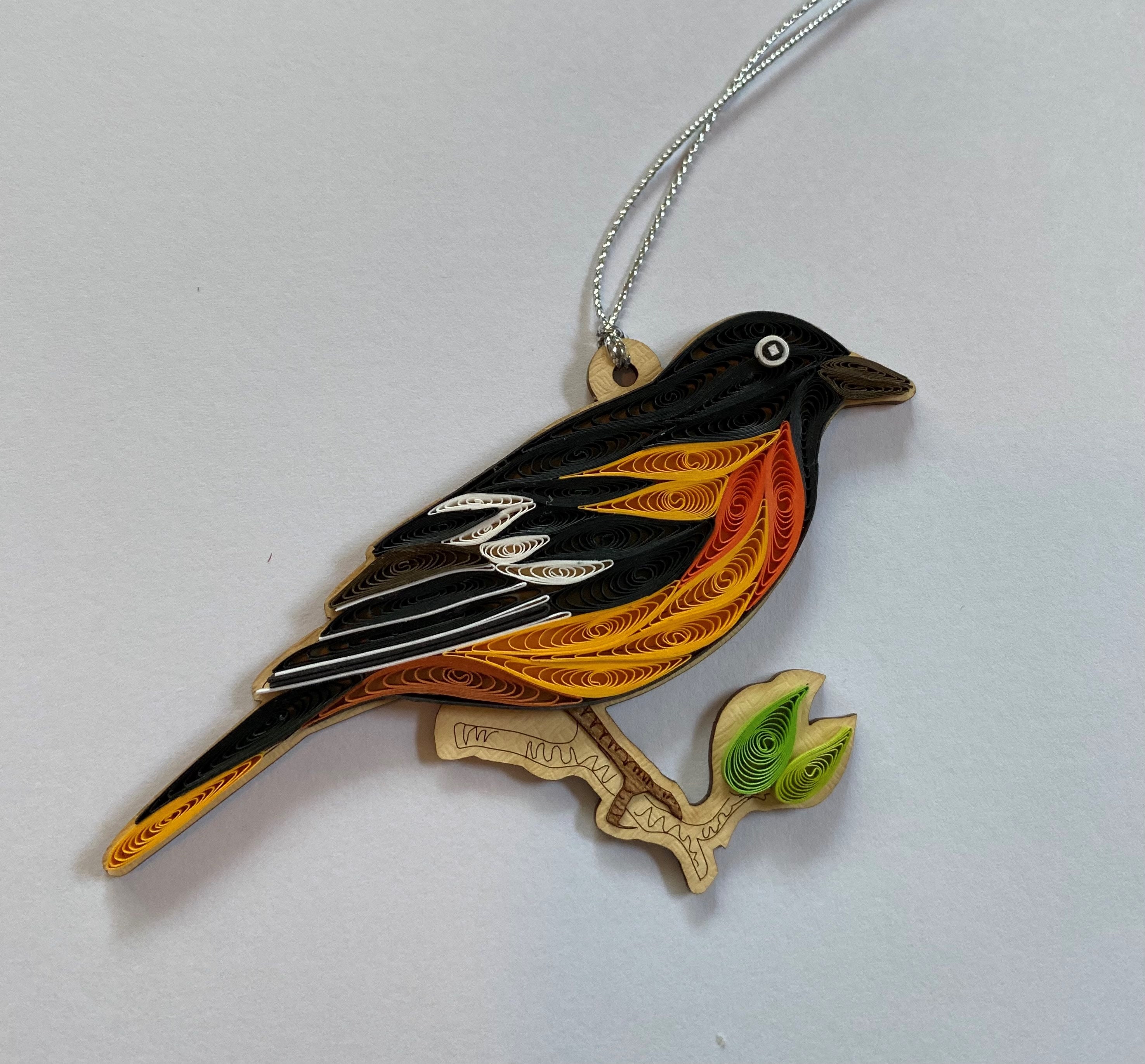 2022 Oriole Christmas Ornaments Oriole Ornament Handmade Ornament Quilling Quilled | Etsy Australia