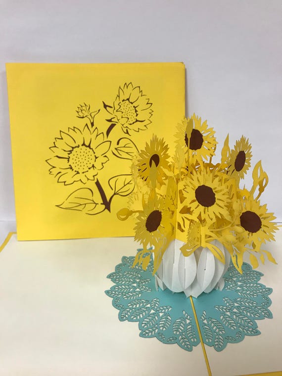 Carte Tournesol Carte Pop Up 3 D Carte Popup Carte Popup Etsy Carte Tournesol Carte Pop Up 3 D Carte Popup Carte Popup Etsy