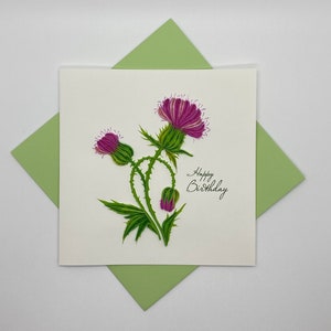 Wszystkiego najlepszego z okazji urodzin Quilling Kartka z życzeniami, ręcznie robiona kartka z życzeniami, karty quilling, karty quilled, Quilling, Ręcznie robiona kartka