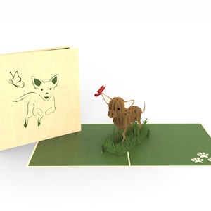 Chihuahua-Gruß-Karte, Happy Birthday 3-d Pop-up-Karte, 3D Geburtstagskarte, Pop-up-Karte