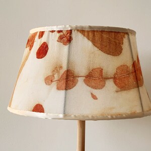 Ecoprinted table lampshade Poupée without stand image 2