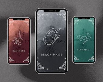 FFXIV Job Tarot Card – Magic Ranged, Digital Download for Final Fantasy Fans