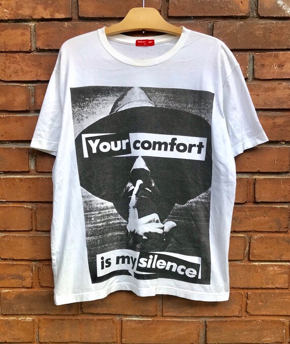 Vintage Barbara Kruger Pop Artist Your Silence Is My Etsy
