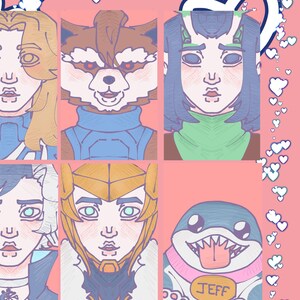 MARVEL RIVALS photocards prints - PREORDER