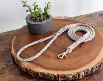 Tiny Pet Just Hemp Rope Leash / Dog Leash / Cat Leash / Natural Pet Leash / Rope Leash / Pet Lead / Lightweight Leash