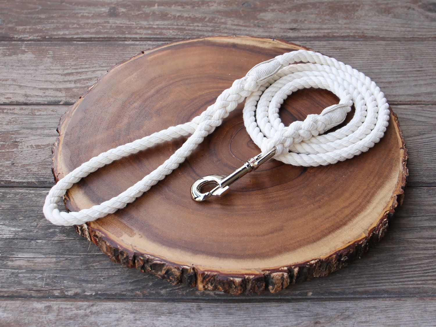 Natural Cotton Rope Dog Leash 1/2" (12mm) - Large Dog Leash, Thi…