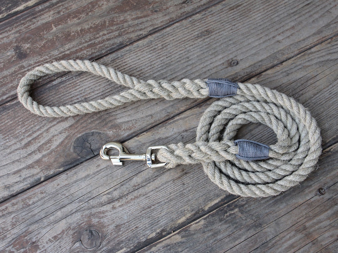 Just Hemp Rope Dog Leash Large Dog Leash Thick Dog Leash Etsy