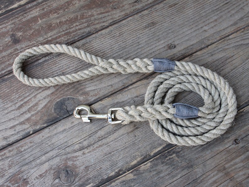 Just Hemp Rope Dog Leash Large Dog Leash Thick Dog Leash Etsy