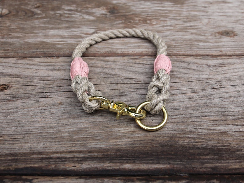 Just Hemp Rope Dog Collar Nautical Dog Collar Handmade Dog Etsy