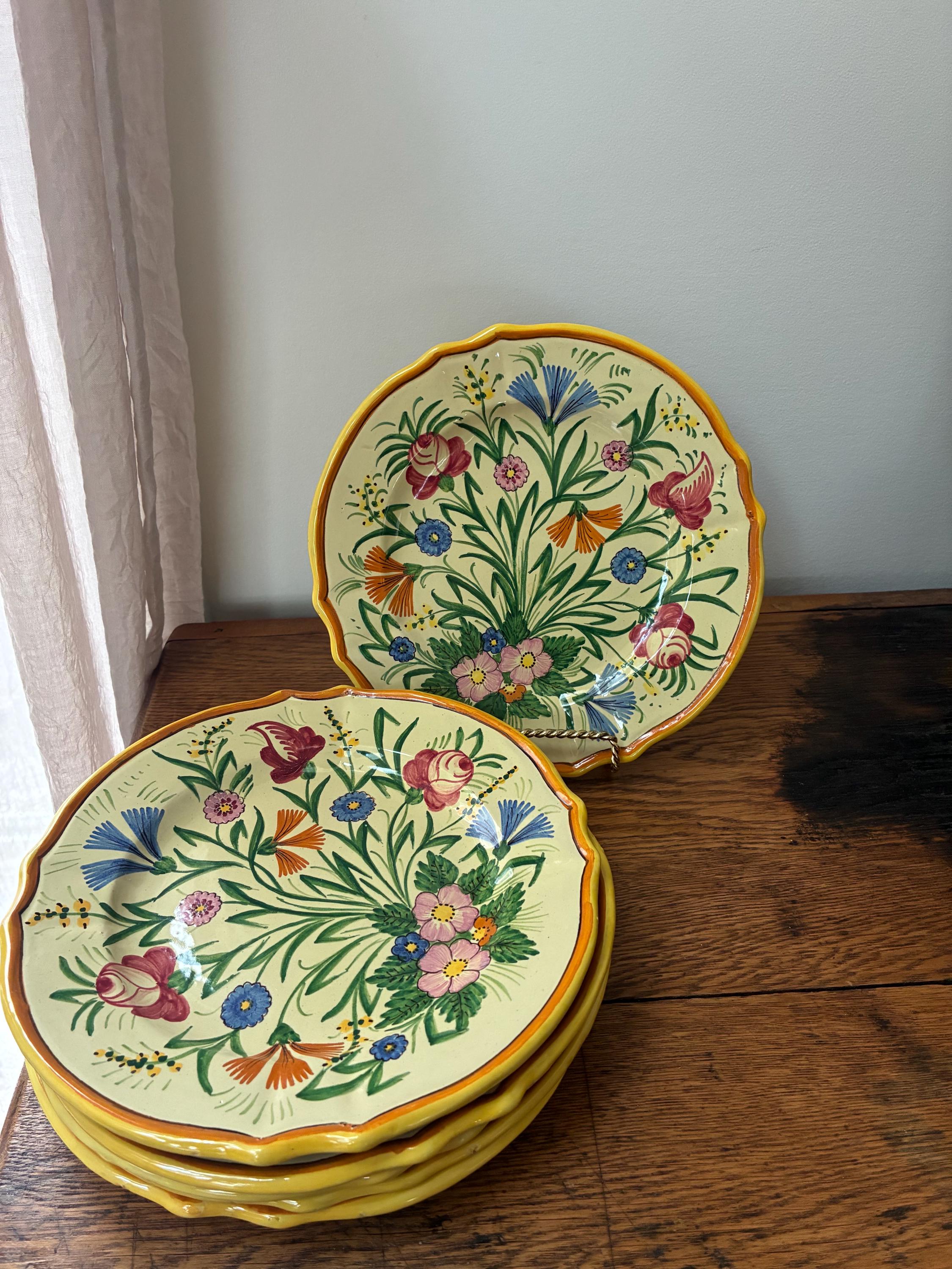 Vintage Hand Painted Italian Plates - Etsy