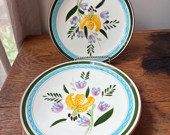 Stangl Country Garden 8” Salad Plate, Vintage Hand Painted Pottery