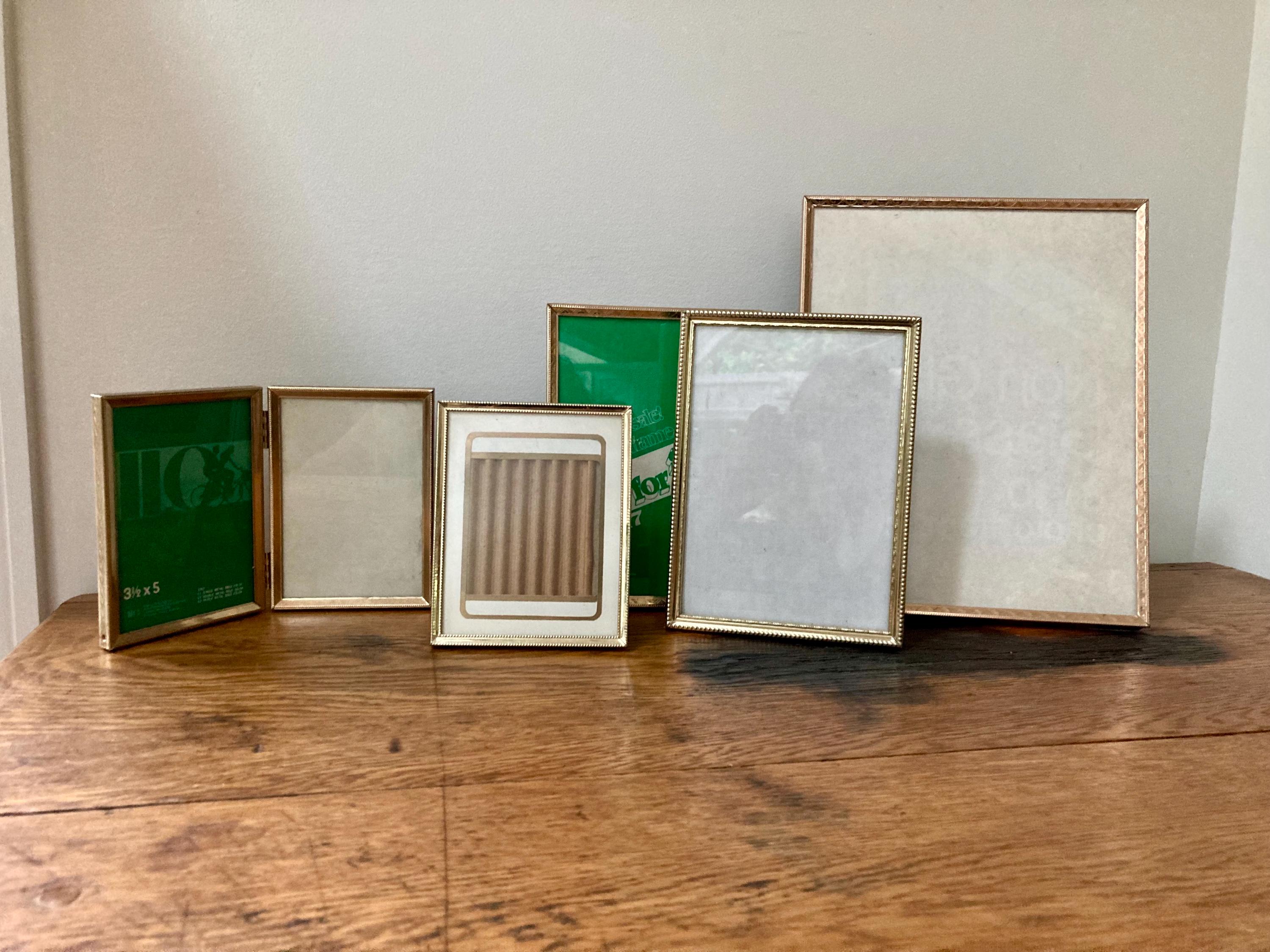Vintage Gold Thin Frame Photo Frame, 8x10, 5x7, 4x6