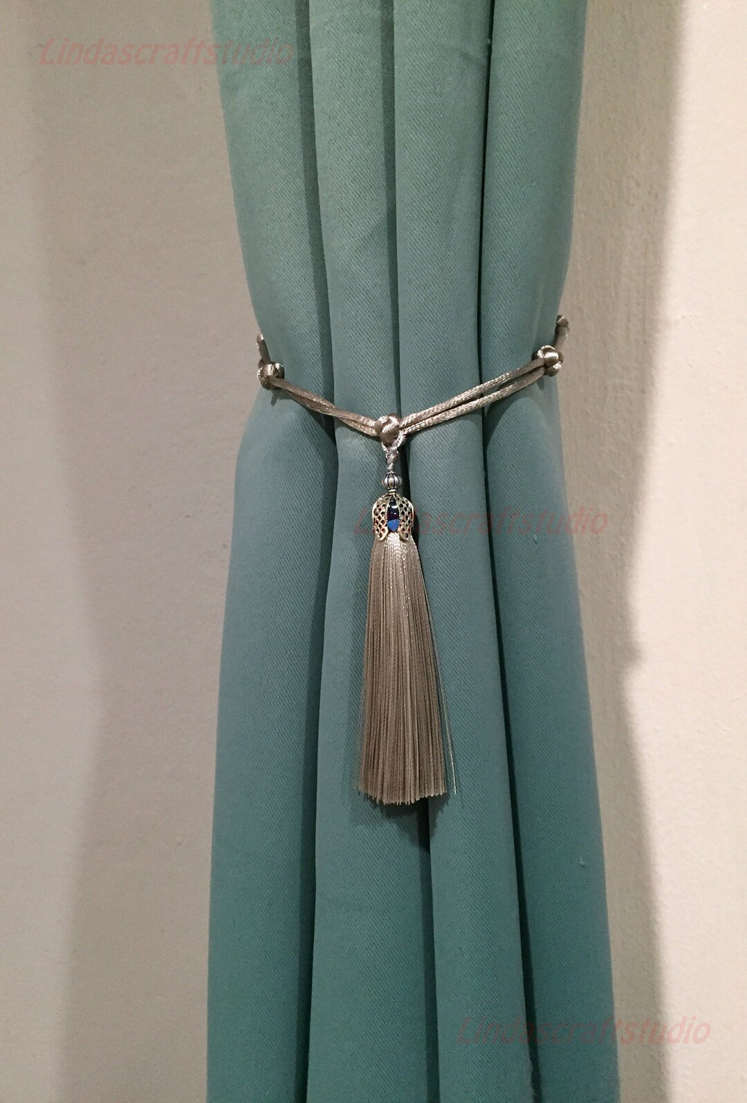 Silk Tassel Curtain Ties Shower Curtain Tiebacksluxurious Etsy