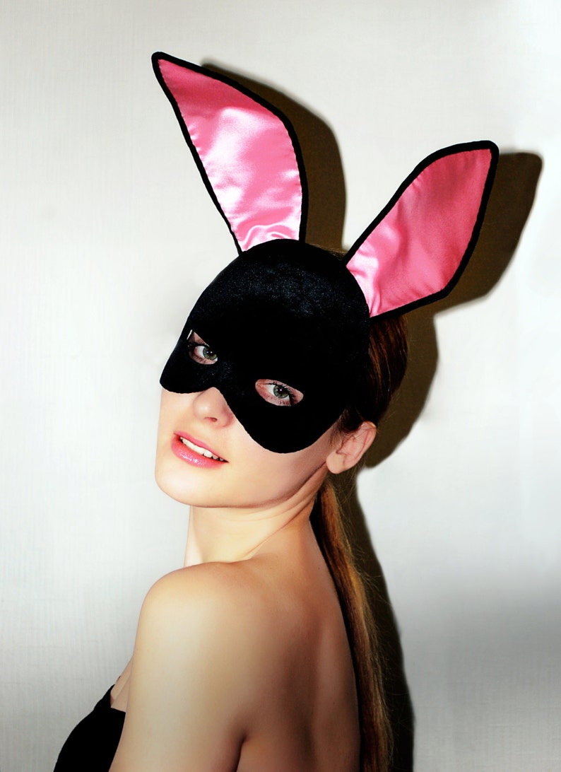 Playboy Bunny Mask / Rabbit Mask / Sexy Accessory / Festival Etsy