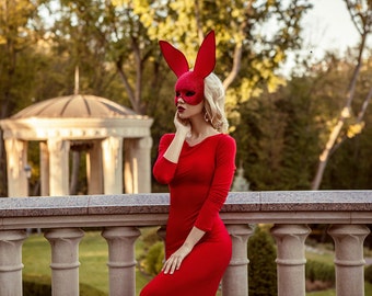 red rabbit dress code Rabbit Women Red Bling Sequin Strapless Costume Dress with Full Sleeve  Broadcloth Batik Fabric from Dhgate Anime Costumes
