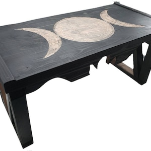 Triple Moon Goddess Altar Table