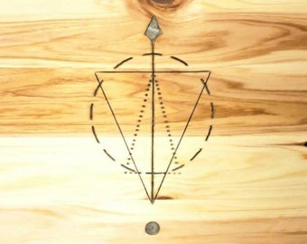 Archangel Array Pedestal Altar Table with Shelf