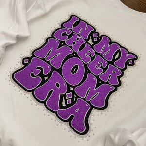 In My Cheer Mom Era Rhinestone Sweatshirt / Crewneck