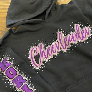 Youth Cheerleader Rhinestone Sweatshirt / Crewneck