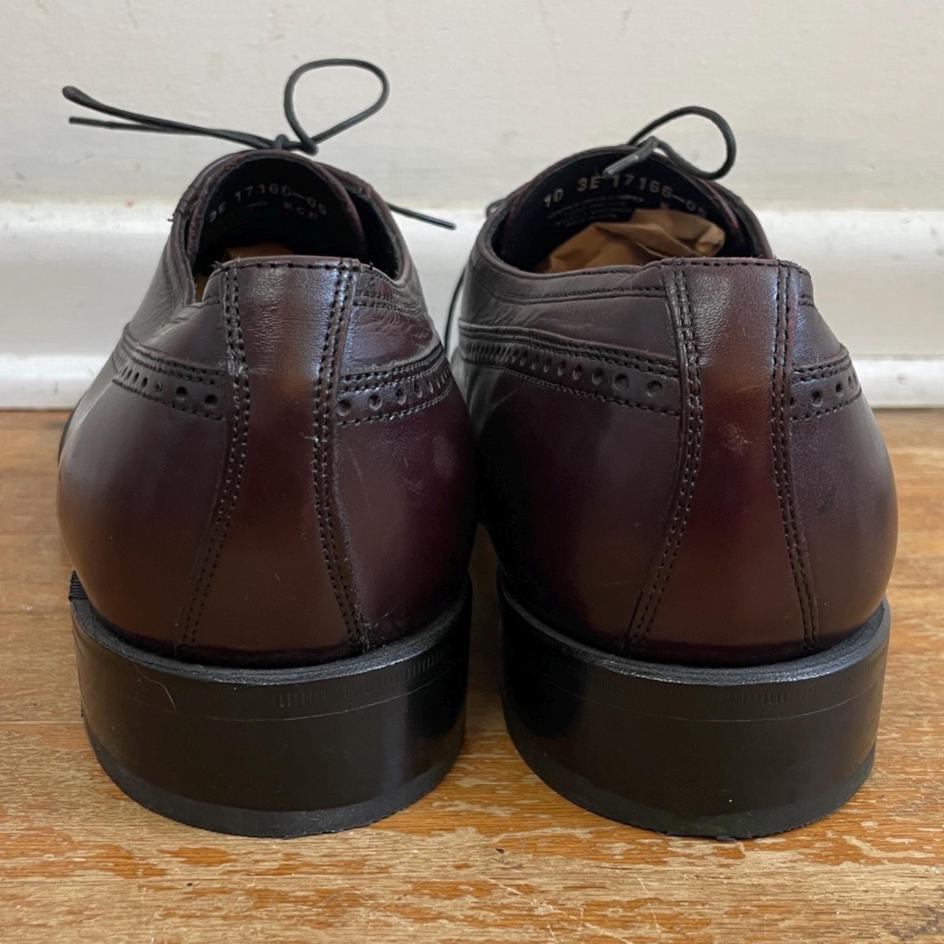 Vintage Mens Florsheim Wingtip Oxfords Size 10 Brown Leather  display picture 3
