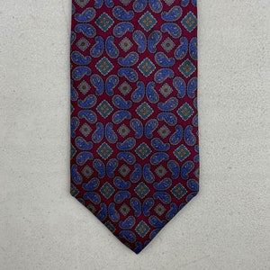 Vintage Liberty of London Tie 70s Silk Paisley Print Necktie