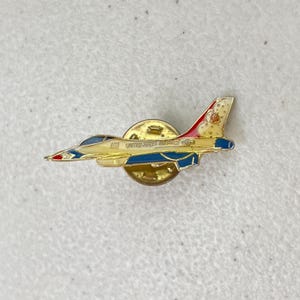 Vintage 1970er Jahre US Luftwaffe Kampfjet Pin Pin Anstecknadel 1970s Militärflieger