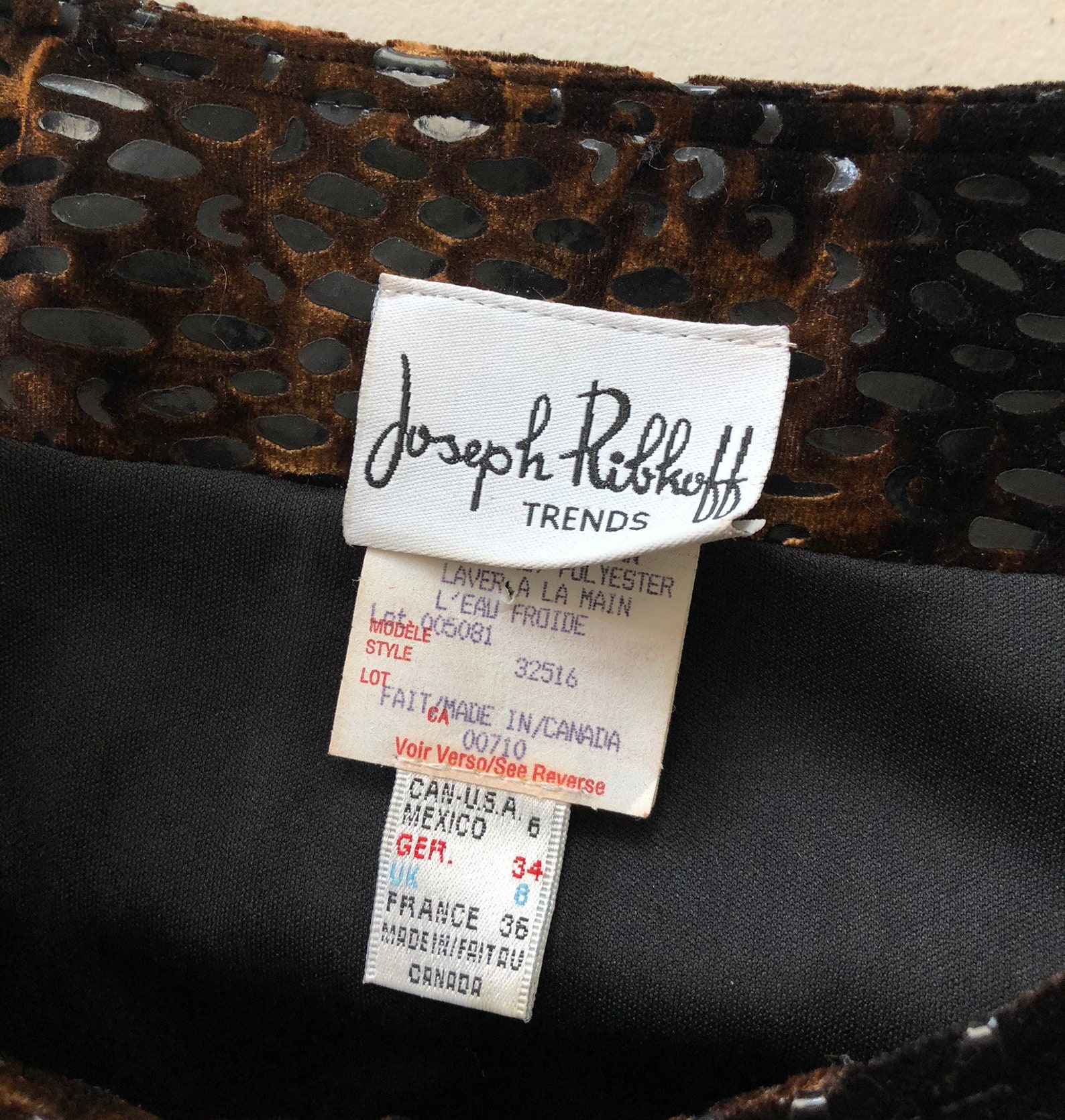Vintage Joseph Ribkoff Jacket 90s Velour & Faux Leather | Etsy