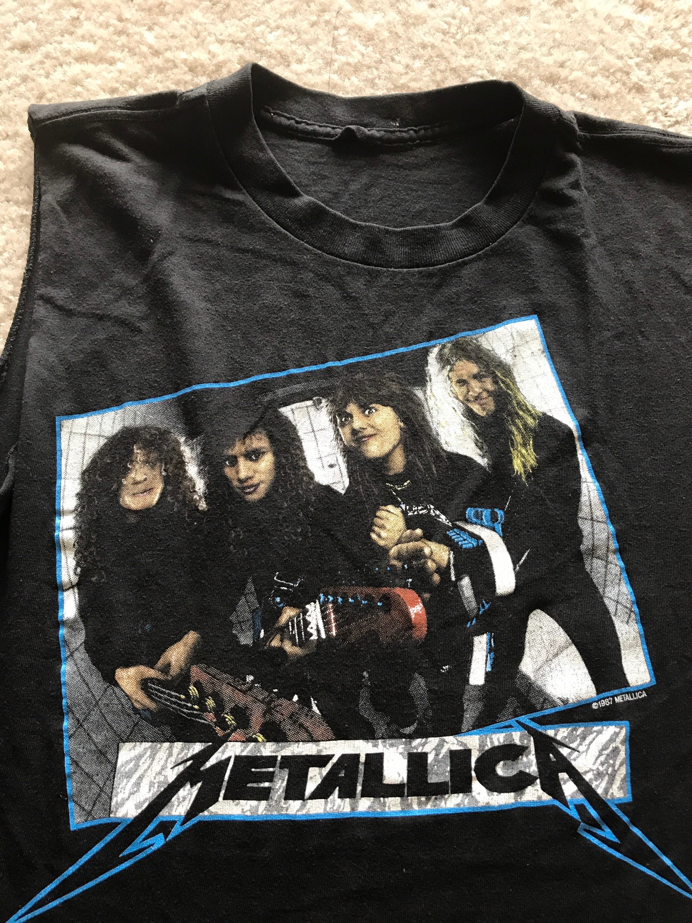1987 METALLICA Vintage Original Concert Shirt 80s Medium - Etsy