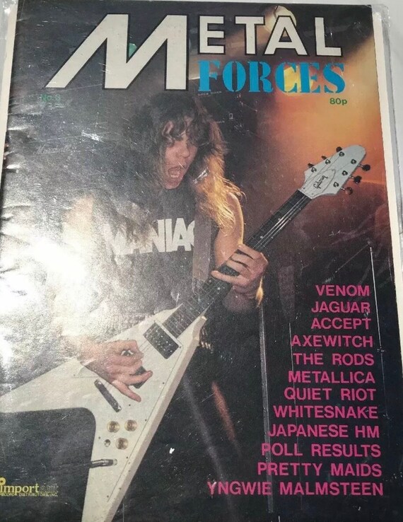 Vintage Original METALLICA James Hetfield magazine