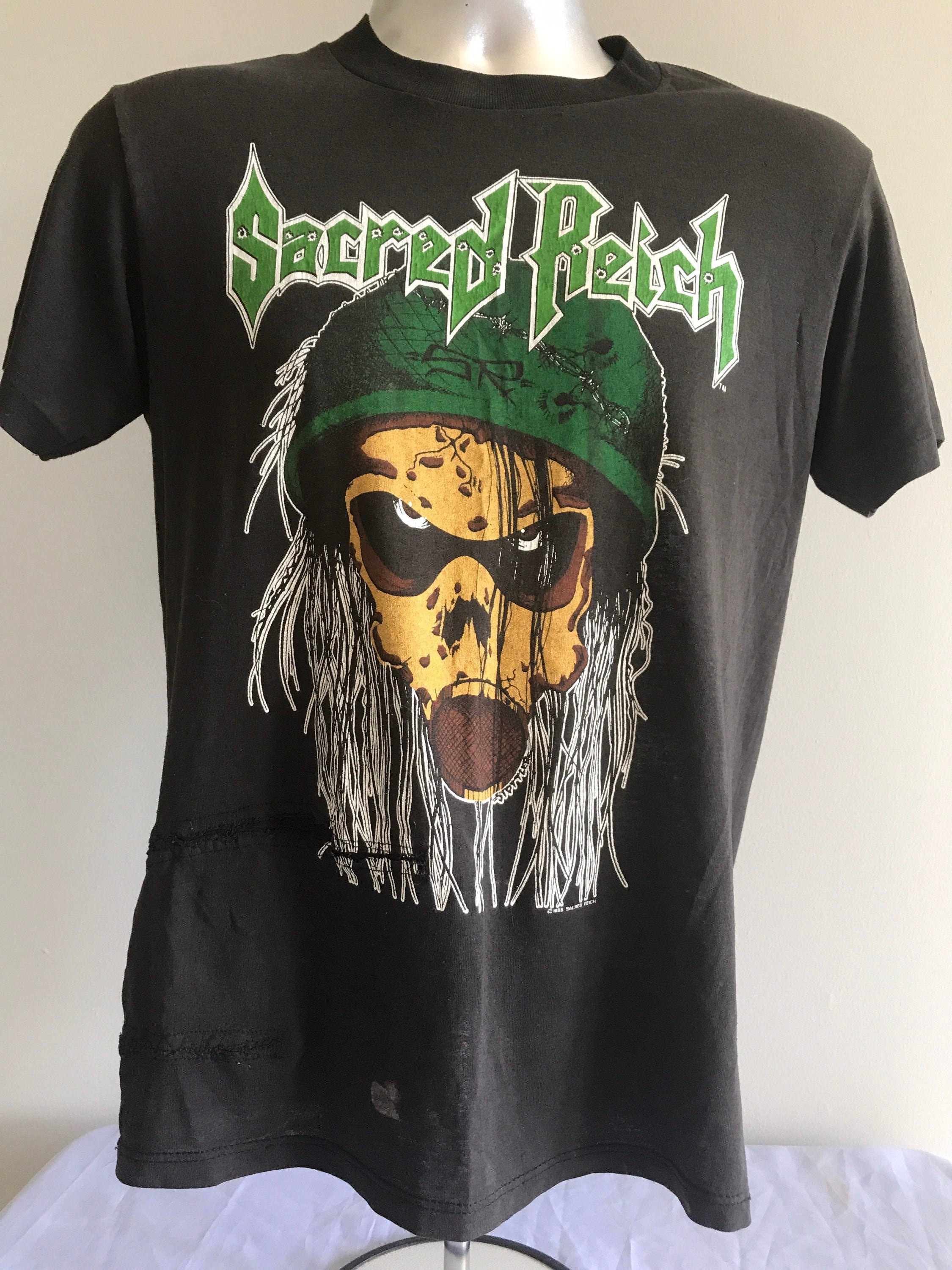 1987 SACRED REICH Vintage Concert Shirt 80's Thrash Metal Slayer