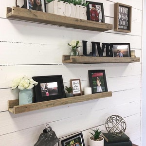 Farmhouse Floating Picture Ledge Shelves, Shelf image 3