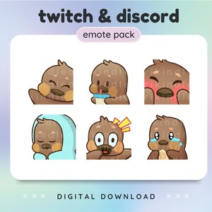 Duck Emotes (6) Cute Twitch Discord Emote Pack Premade Emotes