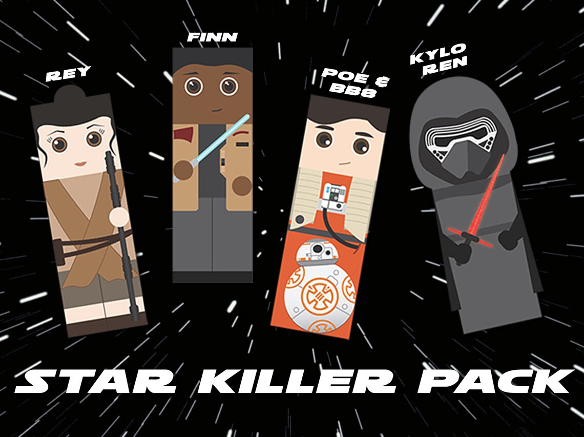 Star Wars Bookmarks / Movie Bookmarks / Galactic Bookmarks/ Etsy
