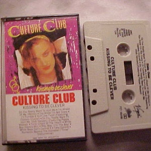 1982 Culture Club Kissing to be Clever Cassette Tape, Retro 1980s Rock N Roll Music, Music Studio Decor, Birthday or Christmas Gift Idea