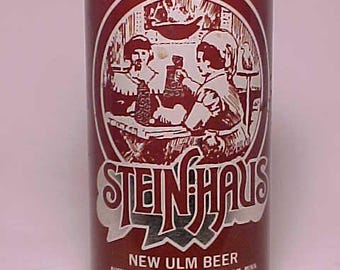 c1970-80s Stein Haus New Ulm Beer by August Schell Brewing Co. New Ulm, Minn., lift tab EMPTY Beer Can, Back Bar Decor