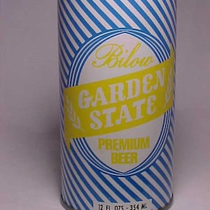 1979 Bilow Garden State Premier beer Super Swap IV Princeton Day School Princeton, N.J., Air Filled EMPTY Pull Tab Beer Can, Back Bar Decor