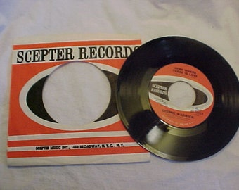 1966 Dionne Warwick Vinyl 45 RPM Scepter Records No. 12133 , Vintage Motown 45 RPM Vinyl Record with the original Sleeve