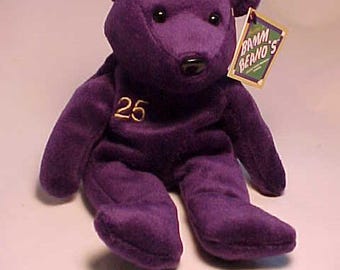 Vintage 1998 Mark McGwire #25 MLB Baseball Oakland A's Teddy Bear Plush Stuffed Animal with tags by Salvino's Bamm Beano's, Gift Idea