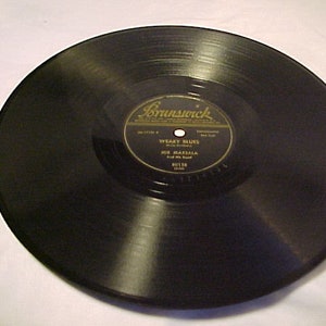 1944 Joe Marsala and His Band Vinyl Shellac 78 RPM Brunswick Record No. 80128, Vintage 78 RPM Vinyl Record , Man Cave Decor, Great Gift Idea