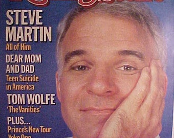 November 8, 1984 issue No. 434 Rolling Stone Magazine Steve Martin on the cover, Rock N Roll History Publication, Birthday Gift Idea