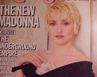 June 5, 1986 issue No. 475 Rolling Stone Magazine with MADONNA on the cover, Rock N Roll History, Birthday Gift Idea