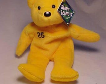 Vintage 1998 Jim Edmonds #25 MLB Baseball California Angels Teddy Bear Plush Stuffed Animal with tags by Salvino's Bamm Beano's, Gift Idea