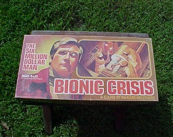 c1976 Bionic Crisis The Six Million Dollar Man Lee Majors A Game by Parker Brothers, this is Complete, Birthday or Christmas Gift Idea #2