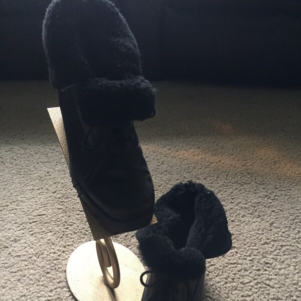 shearling ankle boots