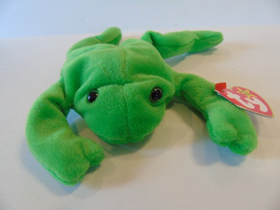 Ty Beanie Babies Legs the Frog Birth Date 4-25-93 Style Number