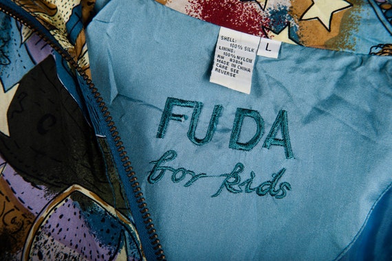 Vintage Fuda For Kids Girls Silk Warm Up Jacket 1… - image 7