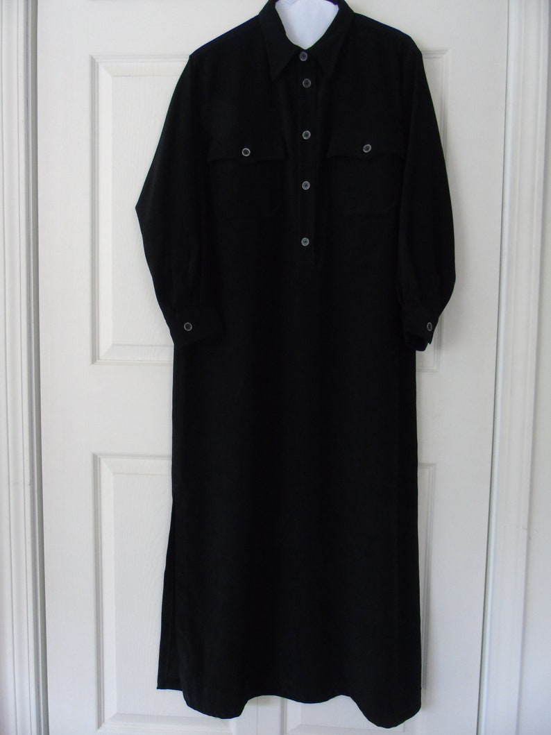black maxi shirt
