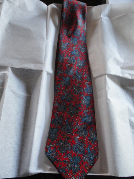 Vintage Men's Piero Como Tie 100% Silk Hand Made … - image 1